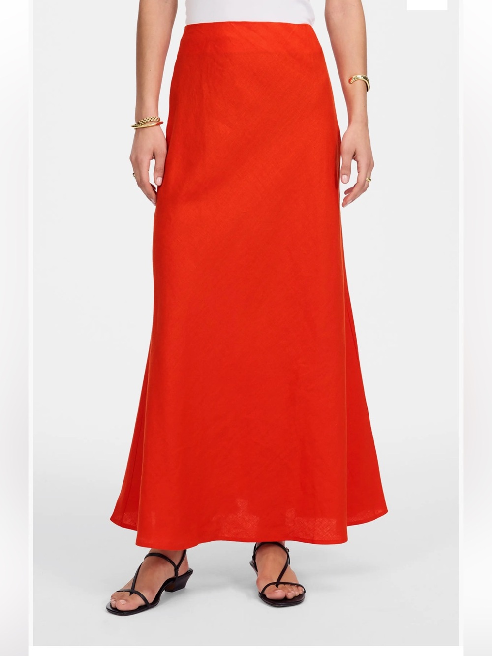 NWT Madewell linen maxi skirt size 10